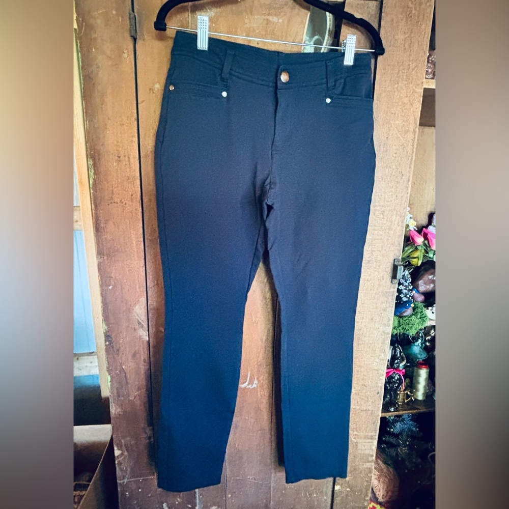 Christopher & Banks Navy Blue Signature Slimming Pants Career ware Sz 4 NWOT